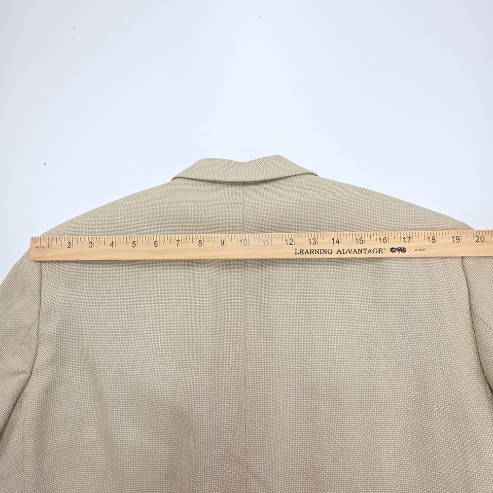 Quiet Luxury Gianfranco Ruffini Blazer Men 40R Tan Italian Tailored Jacket - Picture 13 of 16